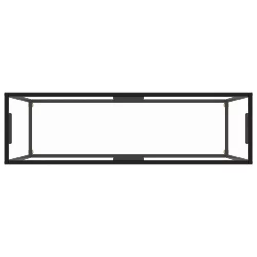  átlátszó edzett üveg tálalóasztal 120 x 35 x 75 cm