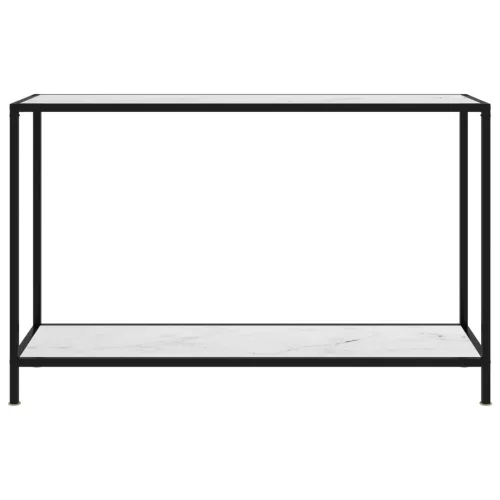  fehér edzett üveg tálalóasztal 120 x 35 x 75 cm