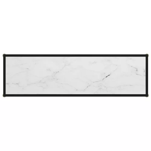  fehér edzett üveg tálalóasztal 120 x 35 x 75 cm