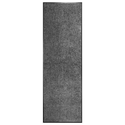  antracitszürke kimosható lábtörlő 60 x 180 cm