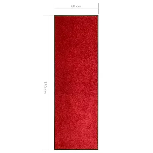  piros kimosható lábtörlő 60 x 180 cm