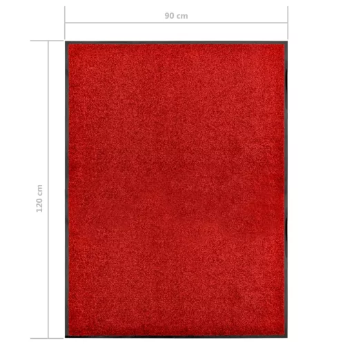  piros mosható lábtörlő 90 x 120 cm