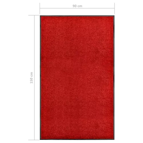  piros kimosható lábtörlő 90 x 150 cm