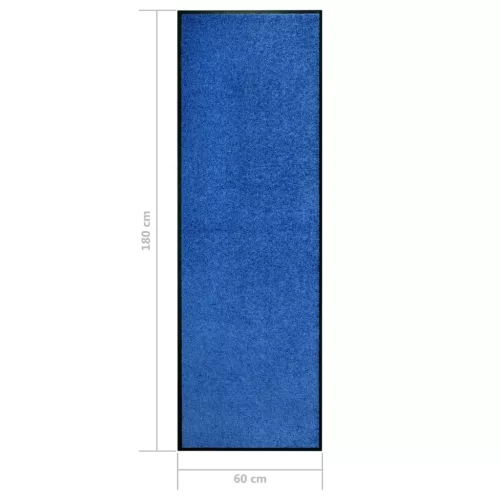  kék kimosható lábtörlő 60 x 180 cm