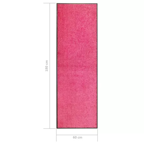  rózsaszín kimosható lábtörlő 60 x 180 cm