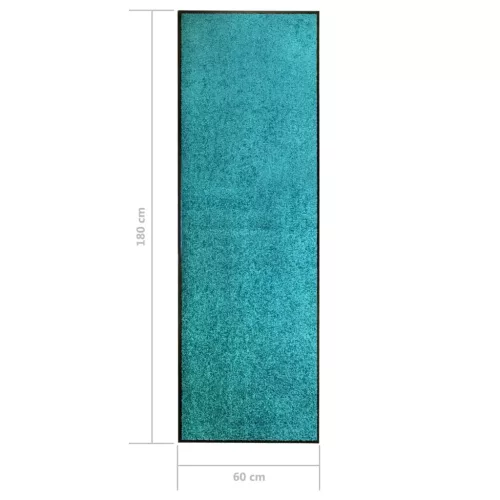  ciánkék kimosható lábtörlő 60 x 180 cm