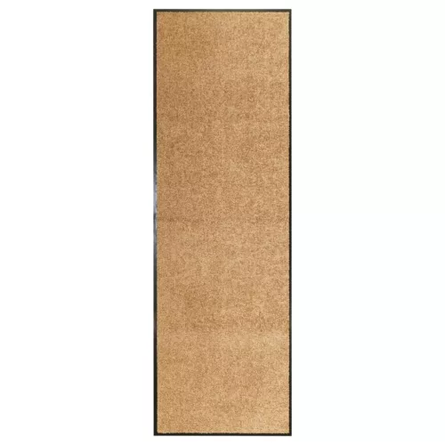  krémszínű kimosható lábtörlő 60 x 180 cm