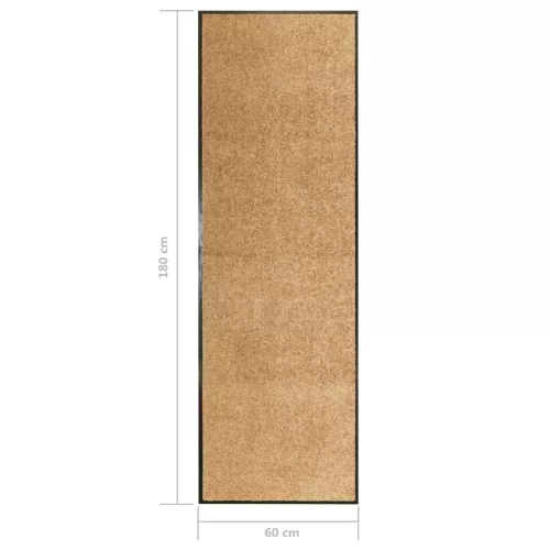  krémszínű kimosható lábtörlő 60 x 180 cm