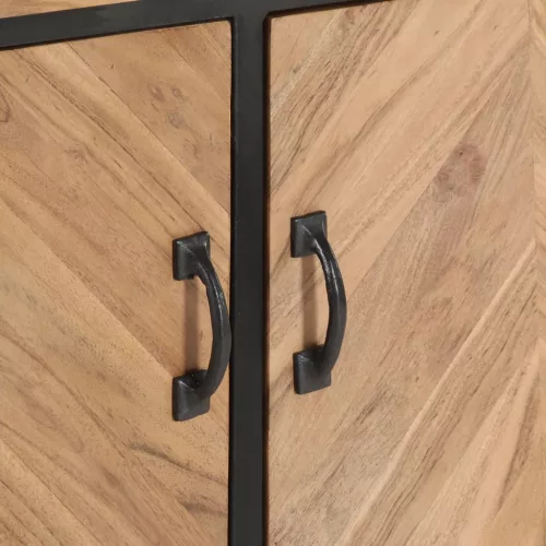  tömör akácfa komód 120 x 30 x 75 cm