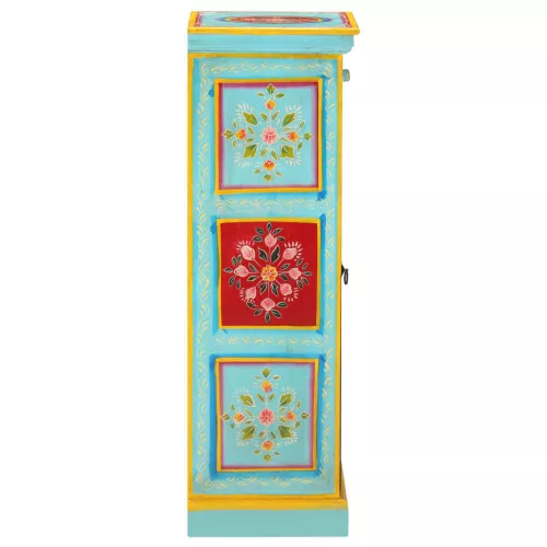  kézzel festett tömör mangófa tálaló 40 x 30 x 90 cm