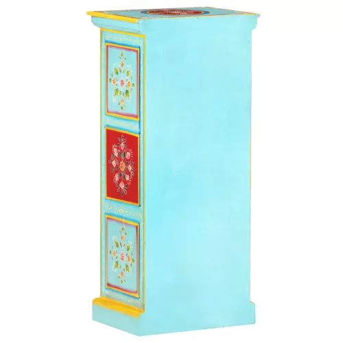  kézzel festett tömör mangófa tálaló 40 x 30 x 90 cm