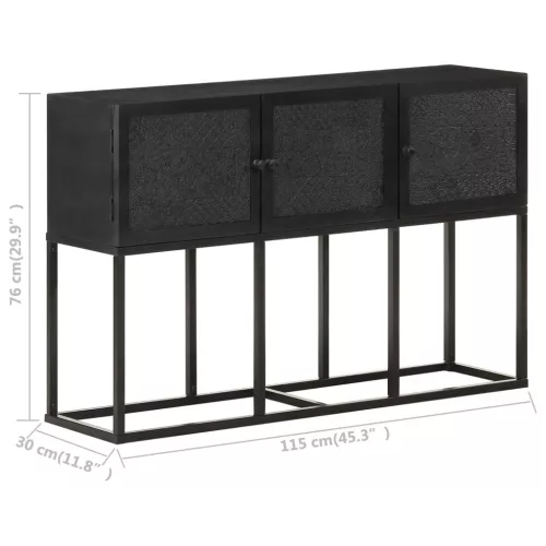  tömör mangófa tálalószekrény 115 x 30 x 76 cm