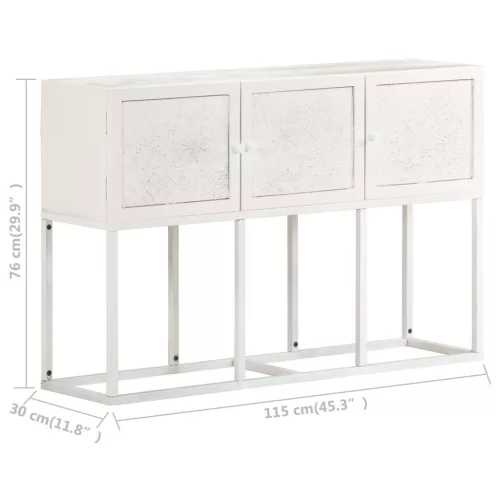  tömör mangófa tálalószekrény 115 x 30 x 76 cm