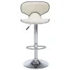 323647  Bar Stools 2 pcs Cream Faux Leather