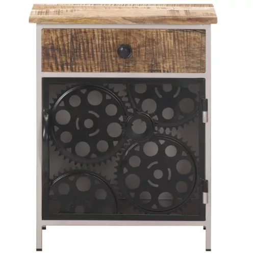  nyers mangófa éjjeliszekrény 40 x 30 x 50 cm