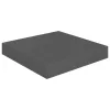  magasfényű szürke MDF lebegő fali polc 23 x 23,5 x 3,8 cm