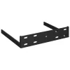  magasfényű szürke MDF lebegő fali polc 23 x 23,5 x 3,8 cm