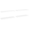  4 db fehér MDF lebegő fali polc 80 x 23,5 x 3,8 cm