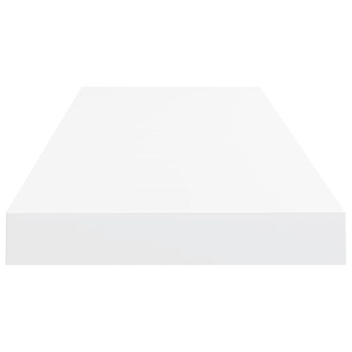  4 db fehér MDF lebegő fali polc 80 x 23,5 x 3,8 cm