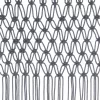  antracitszürke makramé pamutfüggöny 140 x 240 cm