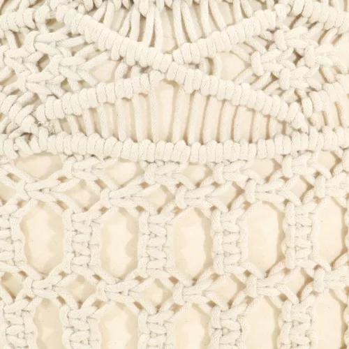  kézzel készült makramé pamutpuff 45 x 30 cm