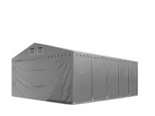   TP Raktársátor 5x10m professional 2,6m oldalmagassággal, szürke 550g/m2