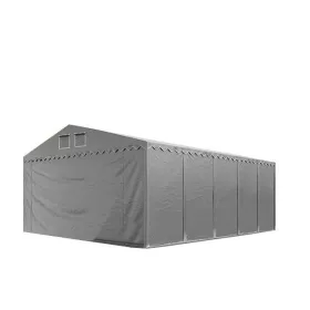   TP Professional 5x10m 2,6m oldalmagas raktársátor PVC 800 ponyvával, szürke