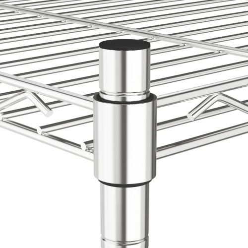  5 szintes króm tárolópolc 90 x 35 x 180 cm 250 kg