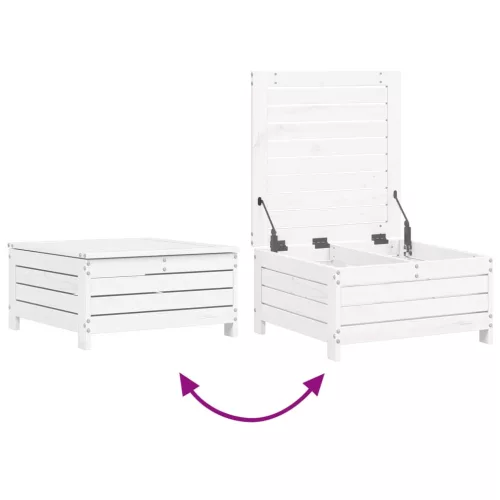  6 részes fehér tömör fenyőfa kerti kanapészett