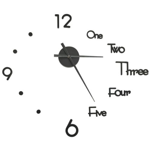  fekete modern 3D falióra 100 cm XXL