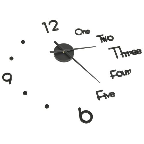  fekete modern 3D falióra 100 cm XXL