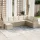  8 részes bézs polyrattan kerti ülőgarnitúra párnával