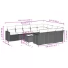  11 részes szürke polyrattan kerti ülőgarnitúra párnákkal