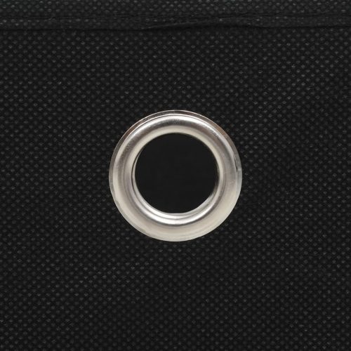  4 db fekete nem szőtt szövet tárolódoboz 28 x 28 x 28 cm