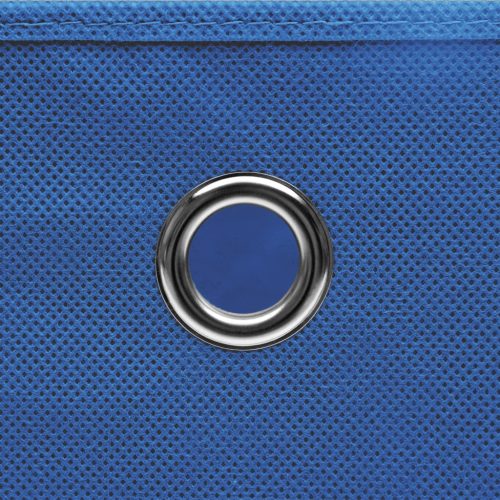  4 db kék fedeles tárolódoboz 28 x 28 x 28 cm