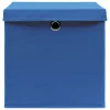  10 db kék fedeles tárolódoboz 28 x 28 x 28 cm
