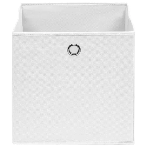  10 db fehér nem szőtt szövet tárolódoboz 28 x 28 x 28 cm