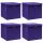  4 db lila fedeles tárolódoboz 28 x 28 x 28 cm