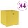  4 db sárga nem szőtt szövet tárolódoboz 28 x 28 x 28 cm