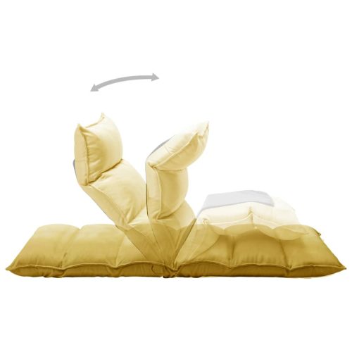  mustársárga összecsukható szövet padlómatrac 