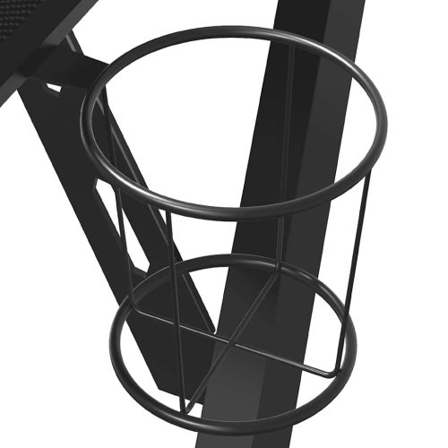  fekete Y-lábú gamer asztal 90 x 60 x 75 cm