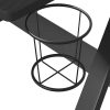  fekete ZZ-lábú gamer asztal 110 x 60 x 75 cm