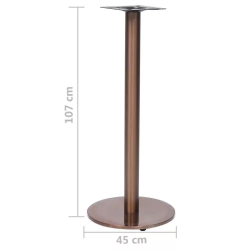  aranyszínű rozsdamentes acél bisztróasztalláb Ø45 x 107 cm