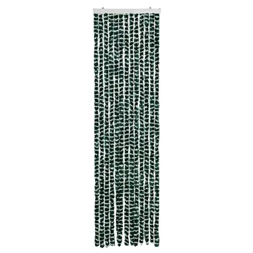  zöld és fehér zsenília rovarfüggöny 56 x 185 cm