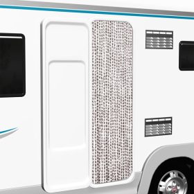  tópszínű és fehér zsenília rovarfüggöny 56 x 185 cm