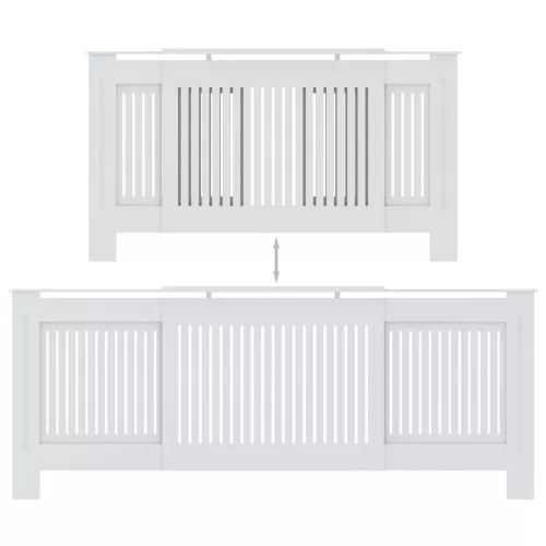  fehér MDF radiátorburkolat 78 cm