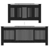  fekete MDF radiátorburkolat 205 cm