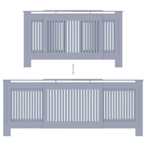  szürke MDF radiátorburkolat 205 cm