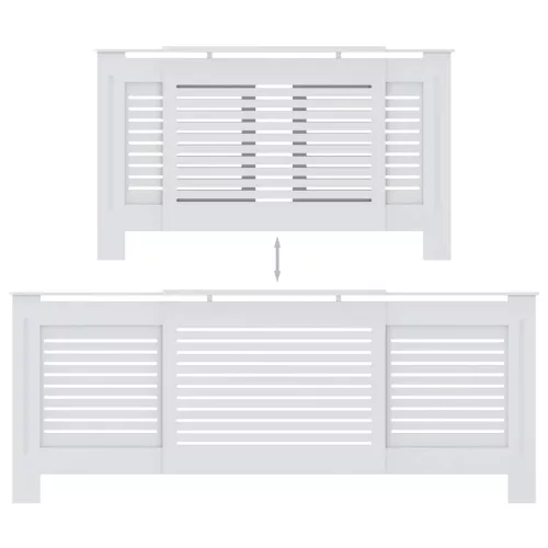  fehér MDF radiátorburkolat 205 cm