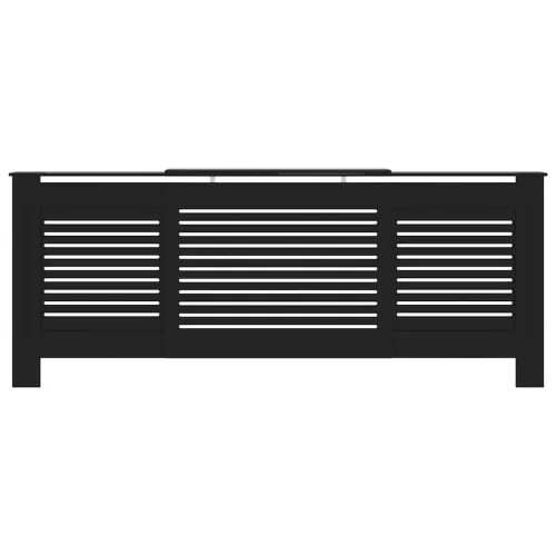  fekete MDF radiátorburkolat 205 cm